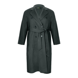 美丽客栈双排扣羊毛羊绒双面呢大衣秋冬保暖高端羊毛大衣2025新款