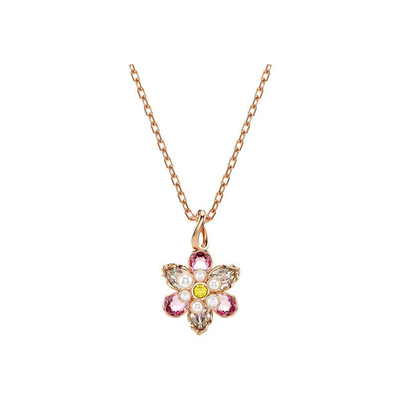 【自营】Swarovski/施华洛世奇花朵吊坠配饰女士项链5722102