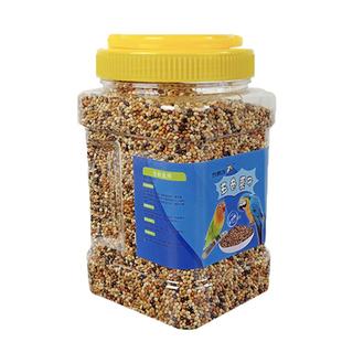 带壳五色黍子鸟粮鸟食混合粮食玄凤牡丹虎皮鹦鹉饲料桶装1200ML