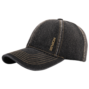 帽子男士高端品牌春秋季百搭鸭舌帽女款遮阳防晒太阳帽水洗棒球帽