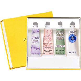 欧舒丹护手霜四手南法礼盒*1盒补水保湿滋润呵护留香送礼