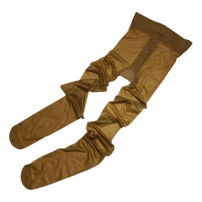 连裤防晒古铜色油亮棉裆中腰