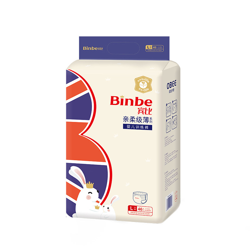 宾比Binbe亲柔级薄训练裤学步裤