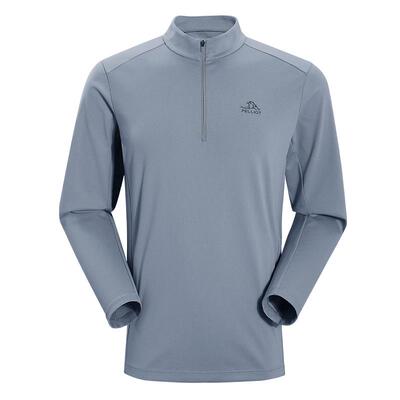 伯希和户外长袖轻弹抗菌运动T恤