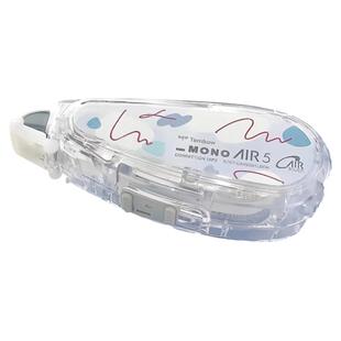 日本Tombow蜻蜓限定1+2修正带透明MONO AIR静音涂改带CT-CAX5C学生用改正带10米可换替芯不断带大容量实惠装