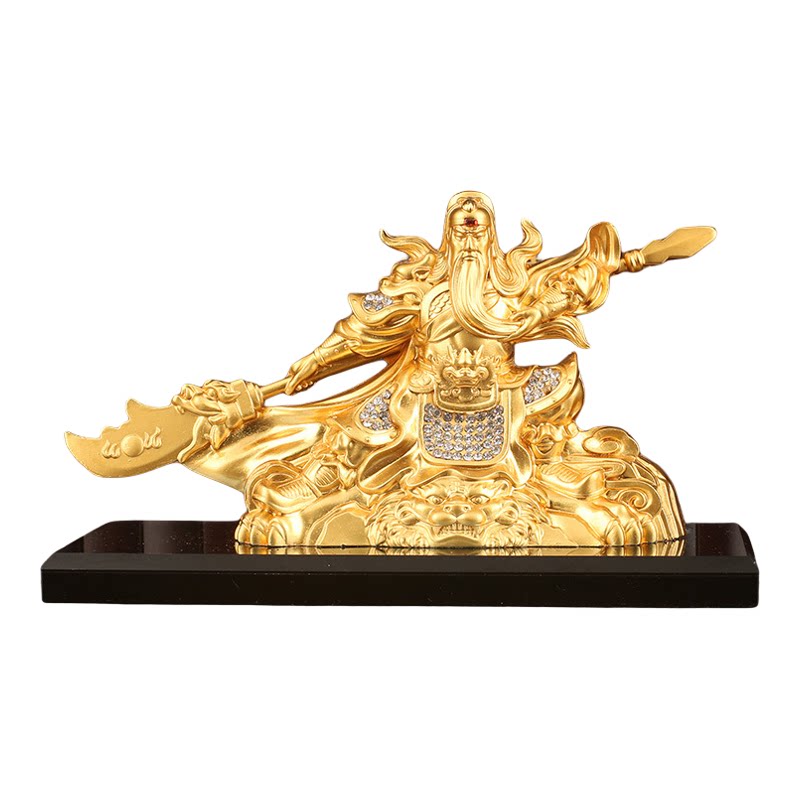 车顶关公武财神香水摆件