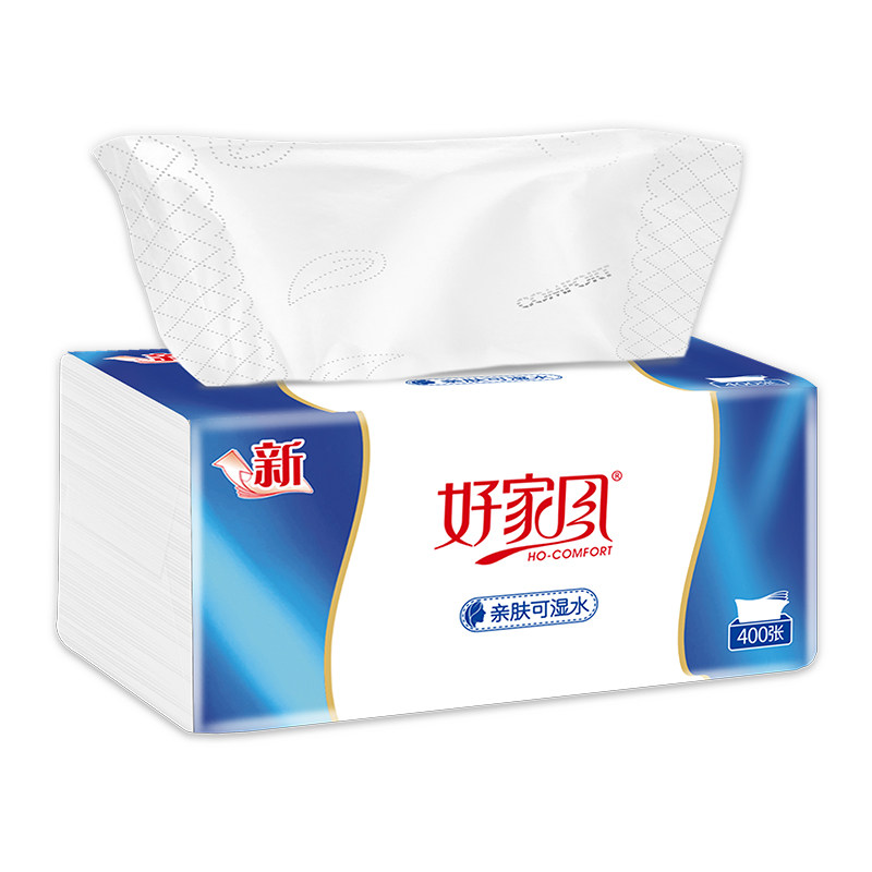 好家风抽纸不易破可湿水圆梦纸巾