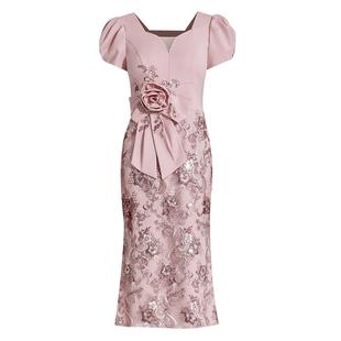 创意狐晚宴小礼服裙宴会女气质主持人聚会轻奢小众日常可穿连衣裙