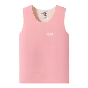 女童绒德背心保暖内穿小学生加绒儿童无痕护肚秋冬款打底男童马甲