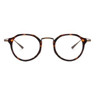 万年同款龟超轻钛架潮流近视眼镜框男手工复古防蓝光多边形眼睛架