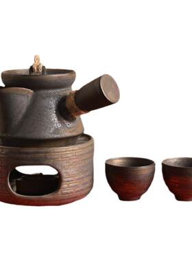 陶迷铁锈釉温茶炉套组蜡烛酒精灯