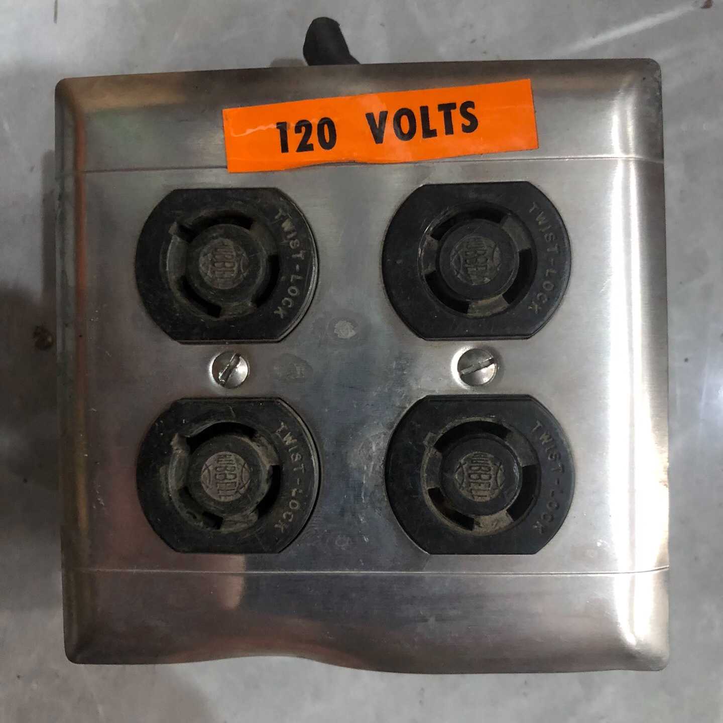 美式四位电源插座,120V,金属面板底盒,图片,件