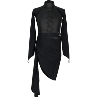 薇妮拉丁舞服新款舞衣女童上衣高级感练习服套装国标舞时髦练功服