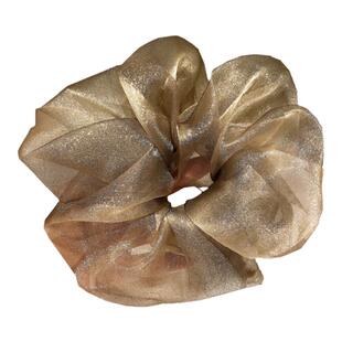 大肠发圈女超仙大号珠光网纱欧根纱发绳扎发皮套韩版网红发绳发饰