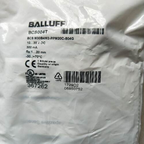 BCS004T BCS M30B4MZ-PPM20C-S04G 巴鲁夫 电容传感器 工业传感
