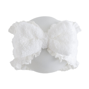 出口日韩公主仙女蕾丝花边蝴蝶结洗脸面膜束发带头箍头饰可爱少女