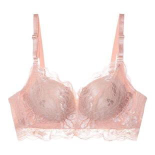 【直播】EVE‘S WHISPER性感蕾丝内衣女杯型聚拢上托收副乳罩杯