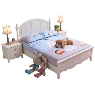 一米二实木床现代简约单人床2025年新款欧式1米5儿童床女孩公主床