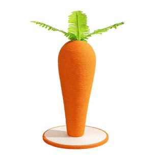 特大号胡萝卜猫抓板剑麻猫抓柱猫爬架耐磨不掉屑立式磨爪器猫玩具