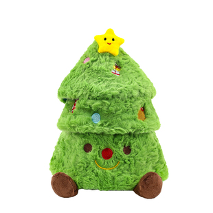 圣诞树玩偶捉迷藏西高地小狗圣诞节男生礼物送给闺蜜女朋友小孩子