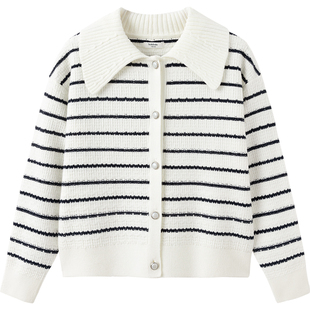 巴拉巴拉女童针织衫外套中大童开衫毛衣春秋新款童装儿童宝宝上衣