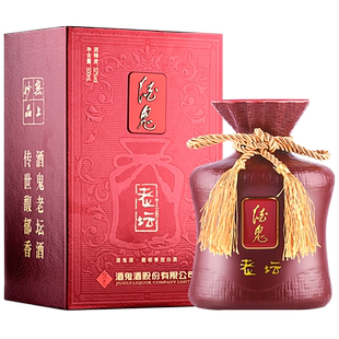 海通酒业 酒鬼酒52度老坛T6馥郁香型国产白酒500ml单瓶礼盒装