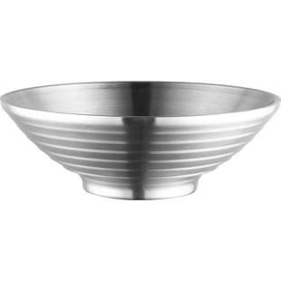 吉度拉面碗大号家用304不锈钢面碗大汤碗方便面泡面碗面馆专用碗