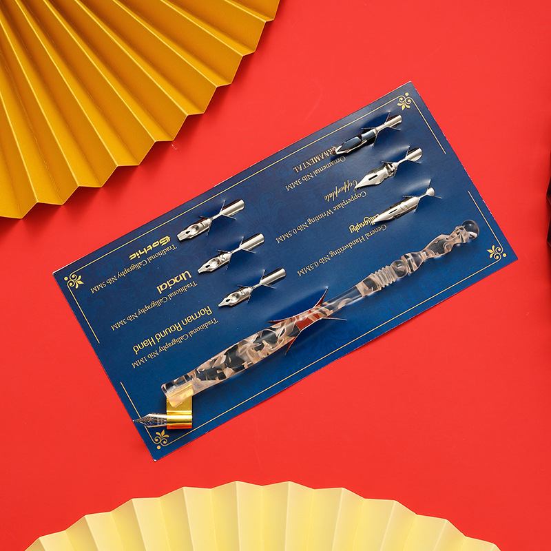 22圆杆蘸水笔文具工厂学生钢笔批发斜杆书法漫画练字英文直杆蘸水