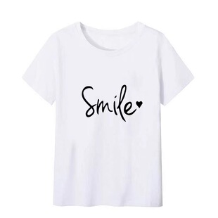 2025年白色短袖t恤女夏季韩版印花半袖体恤宽松上衣圆领打底衫