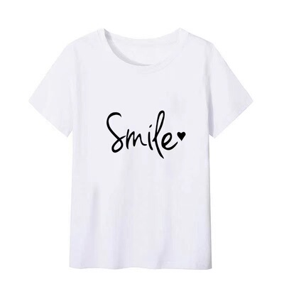 短袖韩版印花适中女装