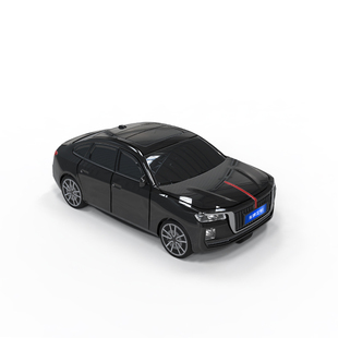 适用于红旗H9车模钥匙套带灯光金属铭牌定制汽车模型钥匙塑料壳扣