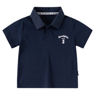 男童翻领polo衫短袖夏季2026新款夏装中大童T恤 男孩汗衫儿童上衣