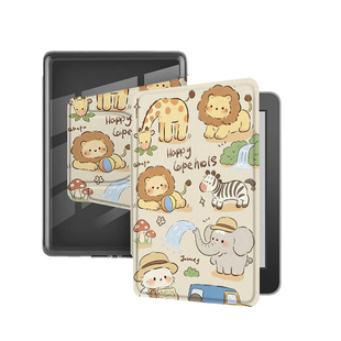 适用Kindlekpw6磁吸拆分12代958卡通动物658旋转电子书保护套可爱