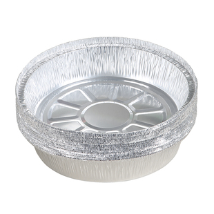 空气炸锅专用纸锡纸盘圆形烧烤箱烘焙锡箔纸碗吸油纸披萨烤盘家用