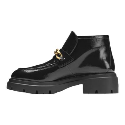 SW圆头厚底金属扣短筒靴女