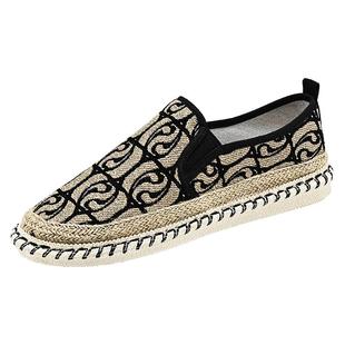 老北京布鞋男鞋冬季休闲防滑运动开车专用一脚蹬大码亚麻渔夫板鞋