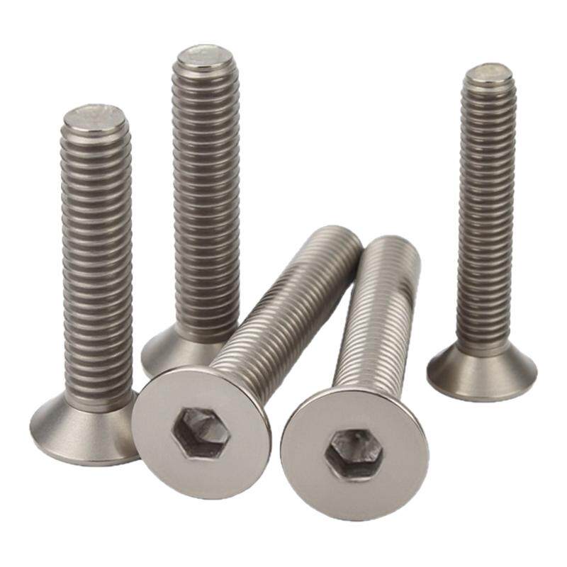 TA2钛螺丝纯钛沉头内六角螺丝钛合金平头内六角螺钉M2M3M4M5M6M10