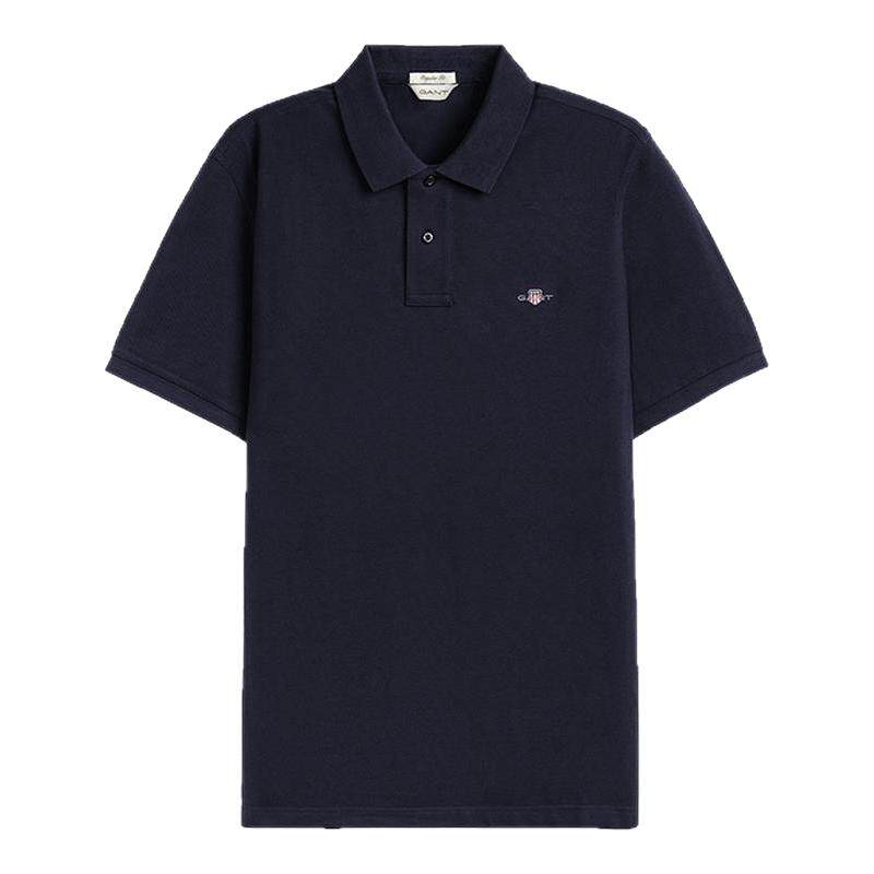 GANT/甘特男翻领纯棉短袖polo衫