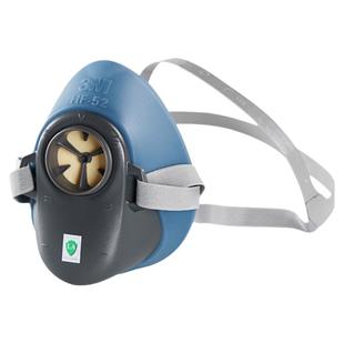 3M HF-52半面罩硅胶防尘防毒面具主体 单面罩配件HF-51小号面罩