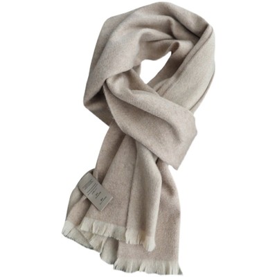 日本定制Cashmere蔷薇粉羊绒围巾