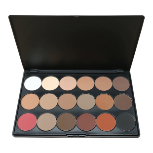 大地色眼影盘化妆师专用哑光眼妆盘18色舞台妆卡梅拉影楼专业彩妆