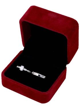 新款结婚对戒椭圆仿真钻戒