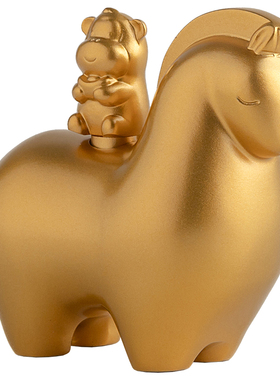 黄铜摆件生肖马上封侯高档礼品