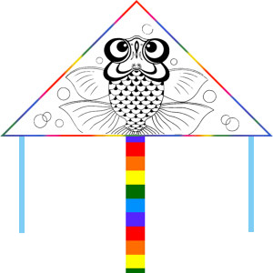 儿童风筝diy材料包2025年新款手工绘画涂鸦空白填色自制微风易飞