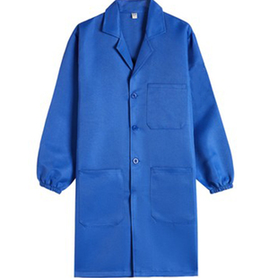 蓝大褂大褂工作服男女劳保汽修白大褂迷彩修车耐磨罩衣搬运劳保服