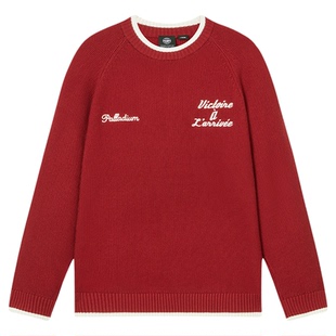 PALLADIUM帕拉丁新年限定上装简约圆领撞色设计圆领毛衫1013804