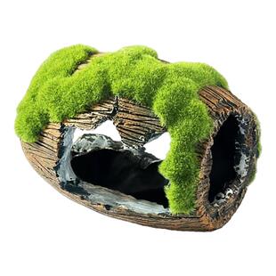 鱼缸装饰水族箱造景装饰石头布景树脂假山小桥虾窝鱼儿酒桶躲避屋