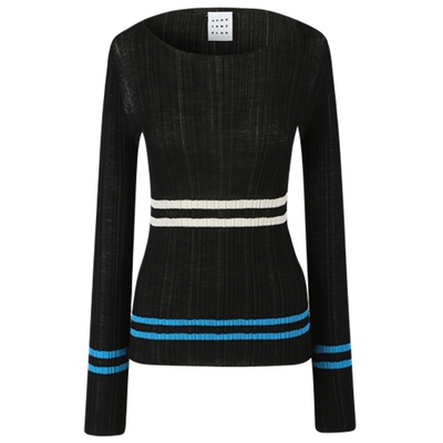 VVNK JANE PLUS小众设计⼀字肩罗纹打底衫