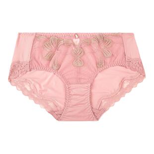 Bonny/博尼内裤女纯棉档中腰收腹夏季薄款三角裤女士透气