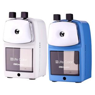 得力大口径削笔器粗笔卷笔刀大口径削笔刀小学生专用粗三角铅笔转笔刀大三角铅笔刀粗杆卷笔刀粗铅笔削笔器